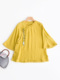 Chè ăn mặc PCY356 Spring / Summer Nguyên Đán gió Vintage Vòng Buckle Quốc cổ áo ngắn áo Trung Quốc Top nữ