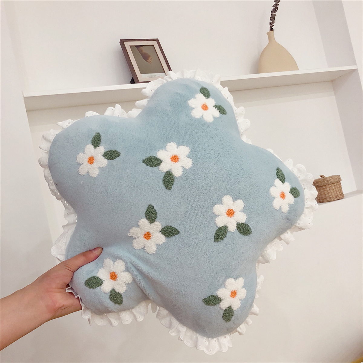 Ins line trái cây gối gầy táo cam đệm màu đỏ nhà sofa trang trí da cúc thắt lưng xe - Trở lại đệm / Bolsters bộ chăn gối văn phòng giá rẻ
