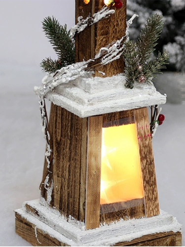 Рождественский декор, деревянный уличный фонарь для отеля, европейский стиль