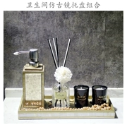 Trang trí phòng tắm trang trí phòng tắm không thấm nước hương liệu khay tay Sanitizer mô hình nhà vệ sinh sáng tạo đồ đạc trong nhà
