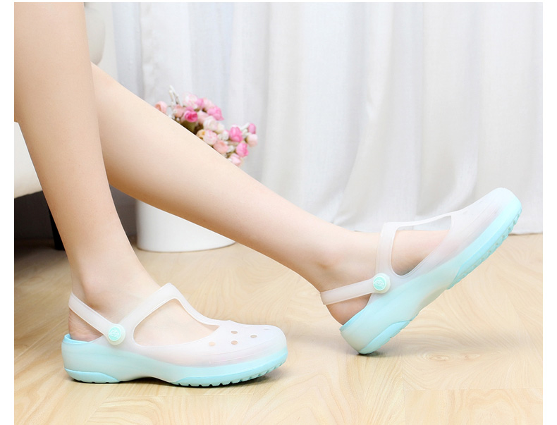 Giày y tá màu trắng Giày Mary Jane Giày nữ 33-34 dép cỡ nhỏ dép đi biển và dép có kích thước lớn 40-41 yard dép quai ngang nữ