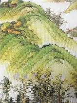 Landscape Chinese painting painted wire and silk art glass kitchen sliding door sliding door screen sample special link