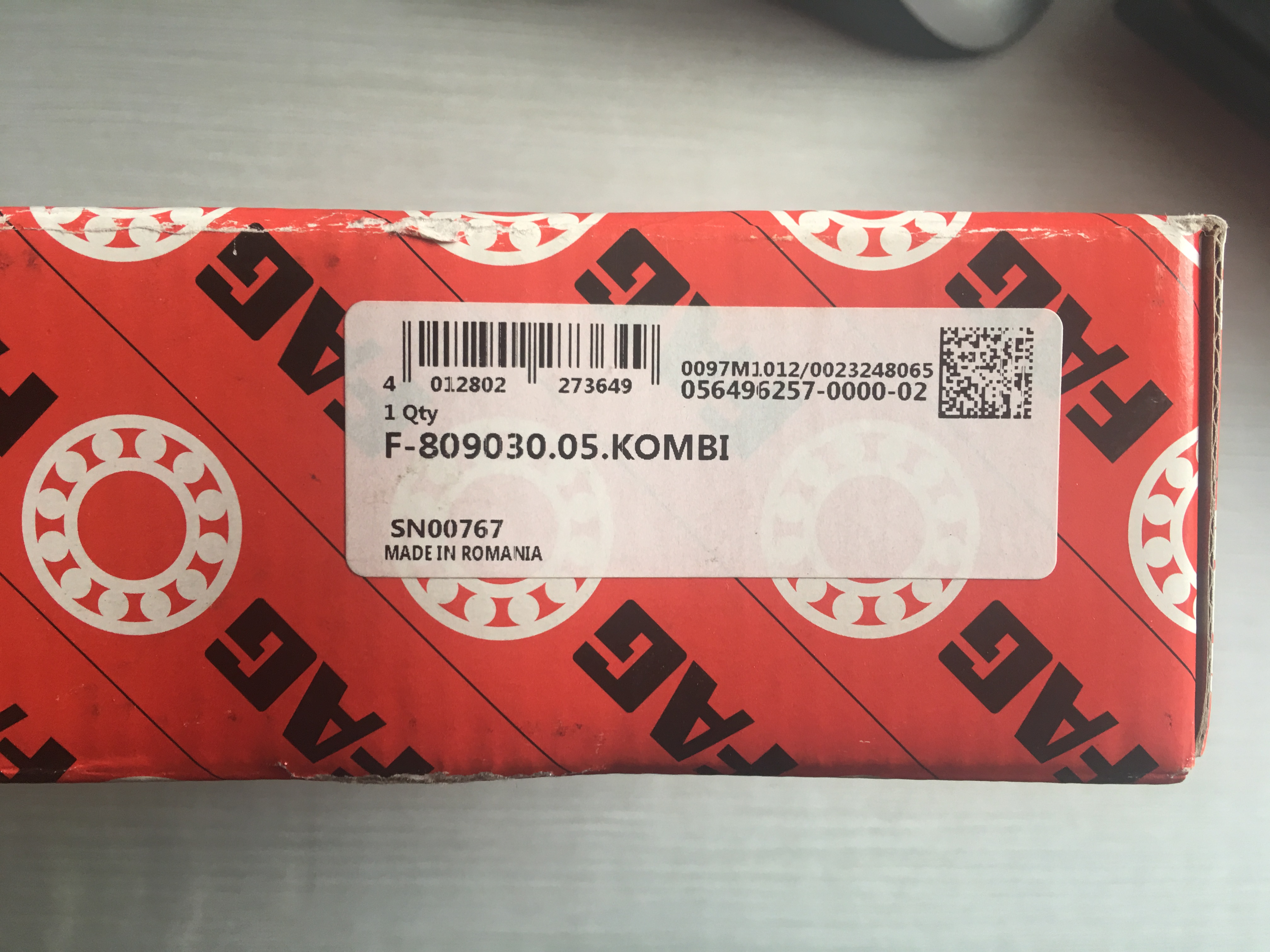 Air compressor head bearing imported German FAG bearing INA FAG F-809030 05 KOMBI