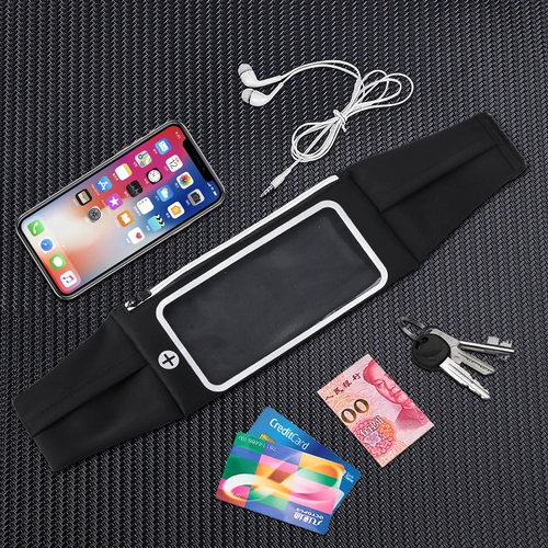 Apple, huawei, спортивная поясная сумка подходит для мужчин и женщин для спортзала, универсальный невидимый мобильный телефон, 7 дюймов, сенсорный экран