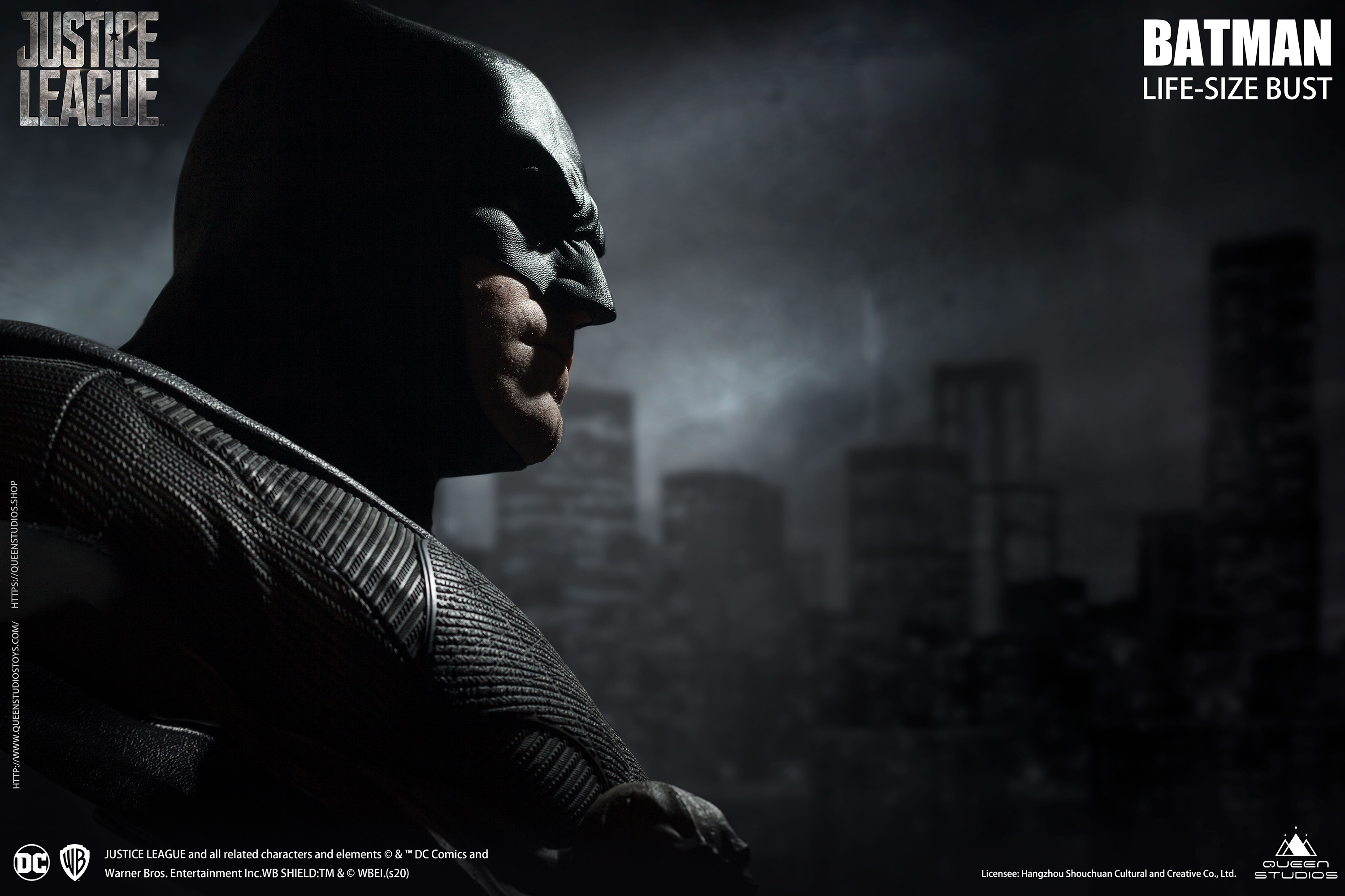 Walnut gk QueenStudio QS DC genuine authorized 1:1 oversized Batman bust statue