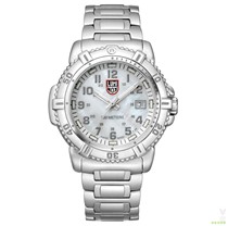 LUMINOX Rummenos 7258 new womens dress white fritillary surface steel strap