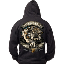 7 62 Design Marine Corps Hoodie USMC Sweatshirt Retro Sweatshirt