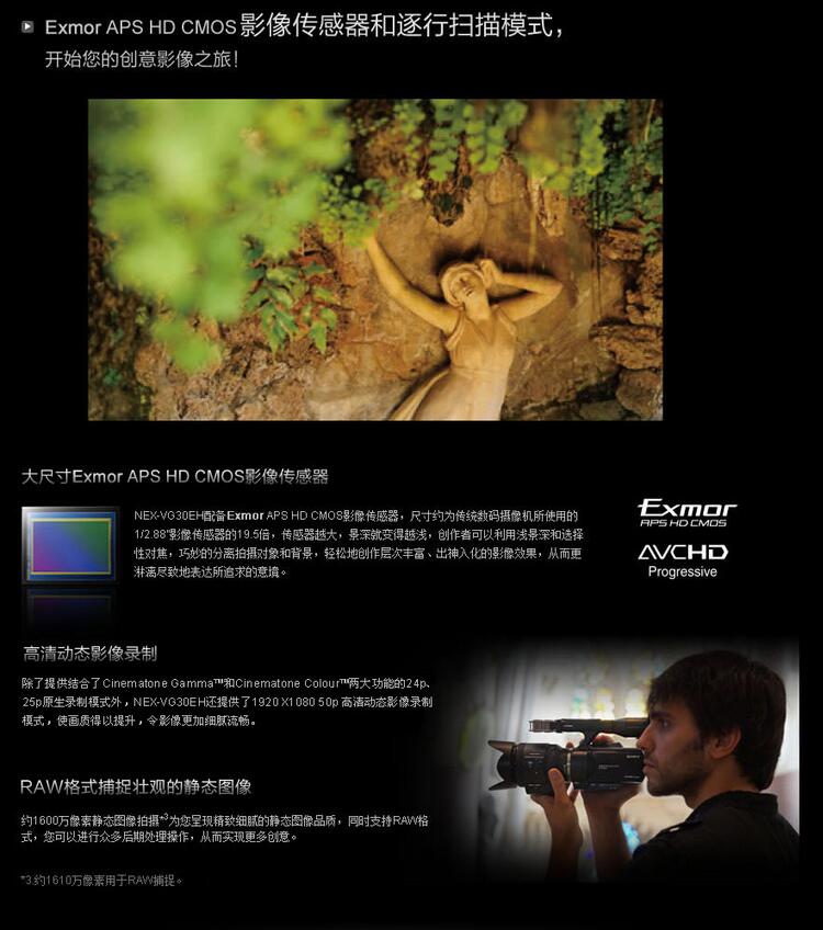 Máy ảnh Sony / Sony NEX-VG30EH (18-200) VG30 HD Wedding Authentic - Máy quay video kỹ thuật số camera quay phim