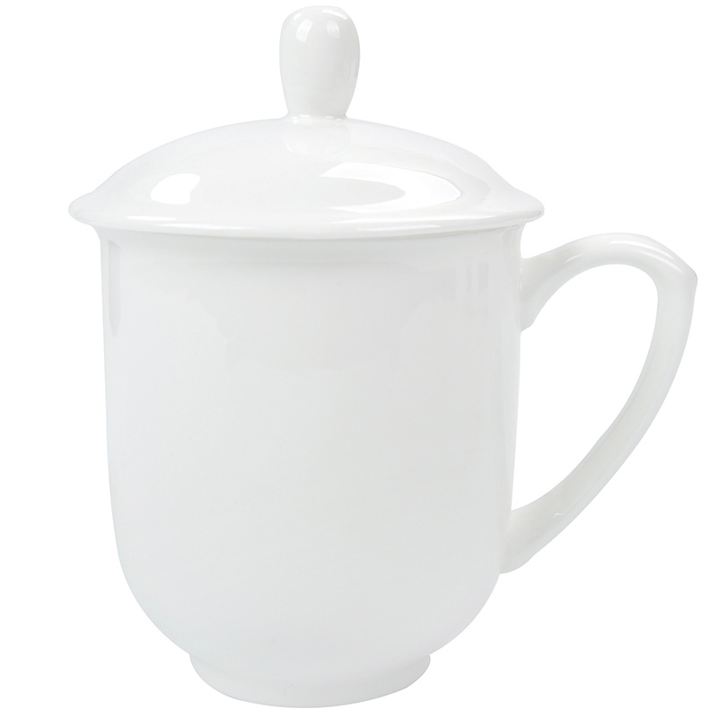 Usd 12 63 Pure White Bone China Mug Office Water Cup Home Ceramic 1 Lid Cup 02 Small Marc 03 Perforated Fat Belly 04 Chinese 05 High Square 06 General 07 King 08 Zhongnan 2