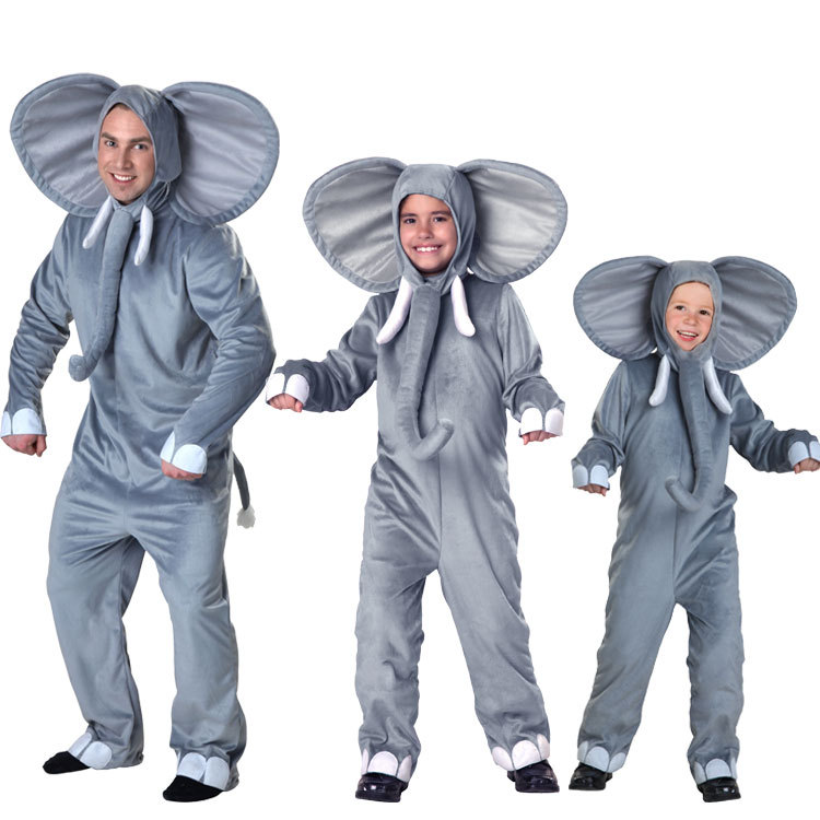 Halloween Animal and Insect Performance Costumes, Gray Elephant Costumes for Adults, Kidsren and Toddlers, Family Costumes Halloween Animal and Insect Performance Costumes, Gray Elephant Costumes for Adults, Kidsren and Toddlers, Family Costumes