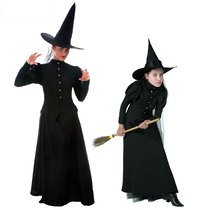 The Wizard of Oz Halloween costume stage performance adult children COS black witch witch plays parent-child costume