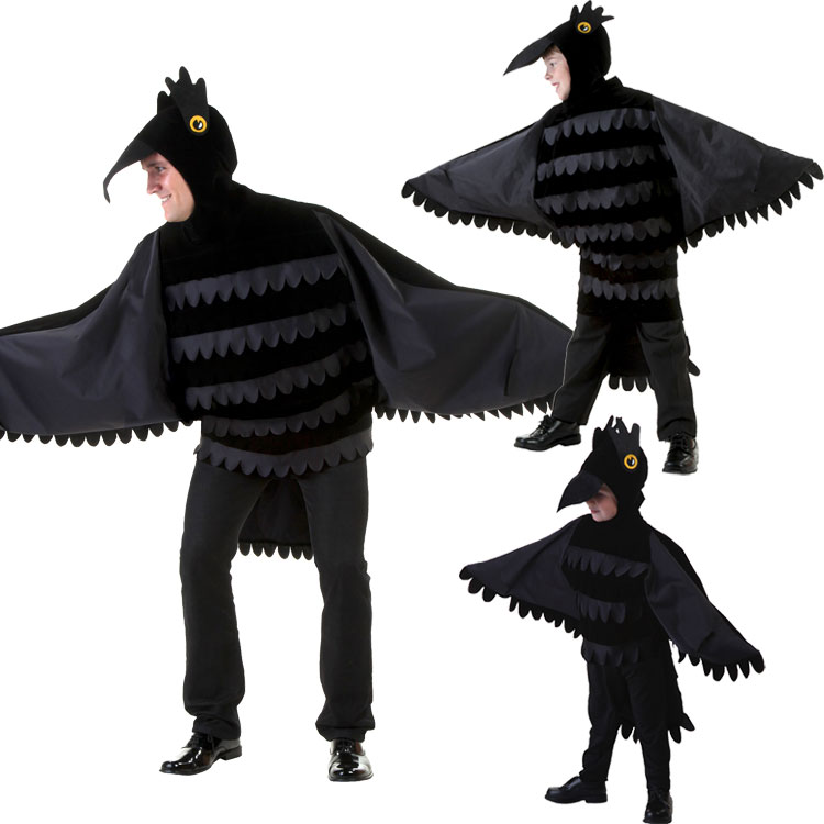 Halloween Children's Festival Fairy Tales Animals Children Adults Young Children Crow Role-playing Performances Costumes