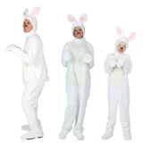 Детский школьный кролик для детского сада, костюм для взрослых для мальчиков и девочек, милая одежда, белый кролик