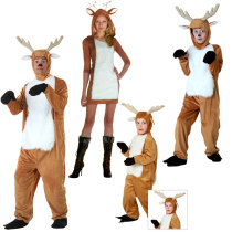 Christmas Halloween Childrens Day Show Adult Toddlers Children Men and Women Reindeer Sika Deer Elk Parent-Child Costume