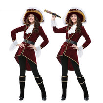 Halloween Carnival annual party party party party dance Caribbean luxury adult sexy female pirate captain costume