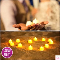 Exterior wedding photography creative night scene photo props childrens studio theme luminous electronic small candle lights 24