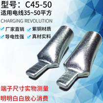 C45-50 square duck-billed flat head copper nose circuit breaker empty open DZ47 terminal block pin copper thick connection