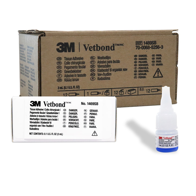 3m Vetbond Animal Tissue Glue Suture-Free Tissue Repair Adhesive 1469Sb [1 Bottle]