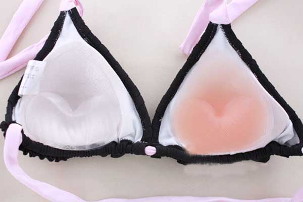 Chính hãng bikini tam giác ngực đặc biệt 3D siêu dày spa nhỏ ngực silicone vỡ sữa chèn váy cưới đồ lót nữ