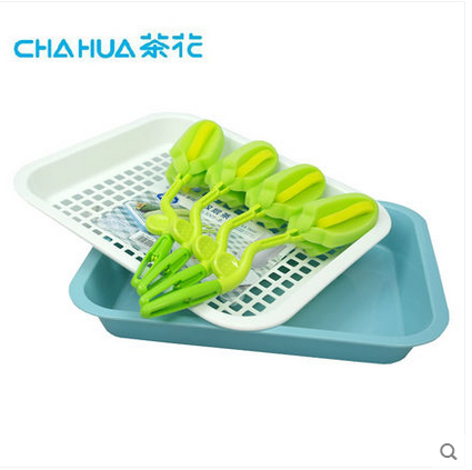 Tea flower depository dish rectangular plastic tea tray Idea drain Home living room Nordic European-style minimalist bilayer drain pan