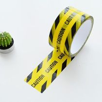 Halloween with adhesive tape word stripe 25m warning tape isolation with Halloween decorated bar Bscape Police cordon