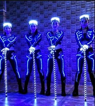 LED Luminous Crutch Fluorescent Jazz Dancer MJ Stage Performance Dance Props Night Club Belly Dancing Crutch LED