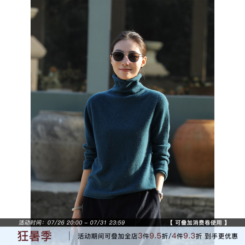 Zhouzhuo Seamless Turtleneck Sweater for Women, New Winter Slim-Fit Base Layer, Warm High-Neck Pullover Zhouzhuo Seamless Turtleneck Sweater for Women, New Winter Slim-Fit Base Layer, Warm High-Neck Pullover