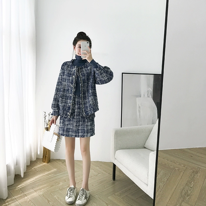 MUKOK thời trang cao cổ áo dệt kim nữ 2018 thu đông mới áo len mỏng mỏng giảm béo áo len đáy