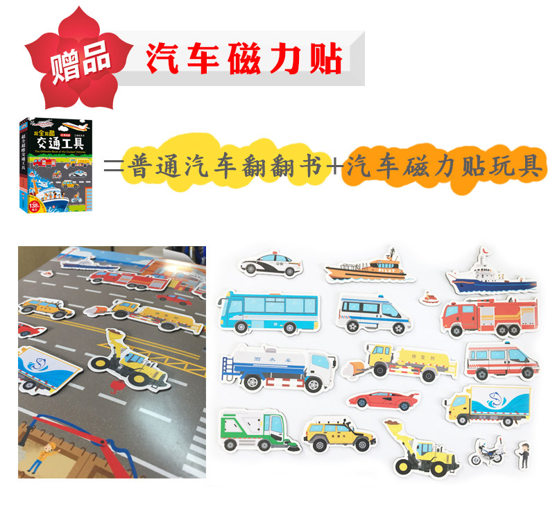 中英双语交通工具立体书 100种交通工具 138处互动机关 13大场景 图11