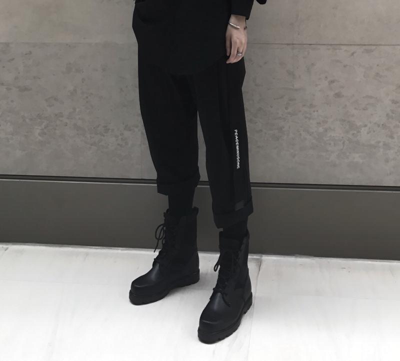 Yang Yifan Tide thương hiệu giày cao màu đen sa mạc thoáng khí chiến đấu Martin ủng Mỹ đường phố dụng cụ tối màu - Giay cao giày bóng  rổ nike
