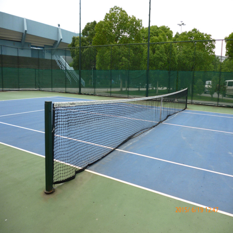 Standard race 12 8 * 1 08 m netball net top double grid tennis ball mesh with steel wire sub-band