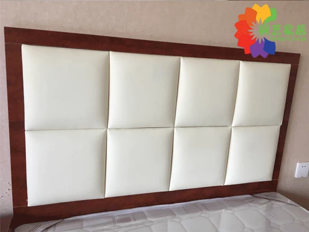 Giường khách sạn gói mềm trở lại phòng nhà khách sạn cho thuê đồ nội thất phòng khách sạn giường trở lại đầu giường gói mềm