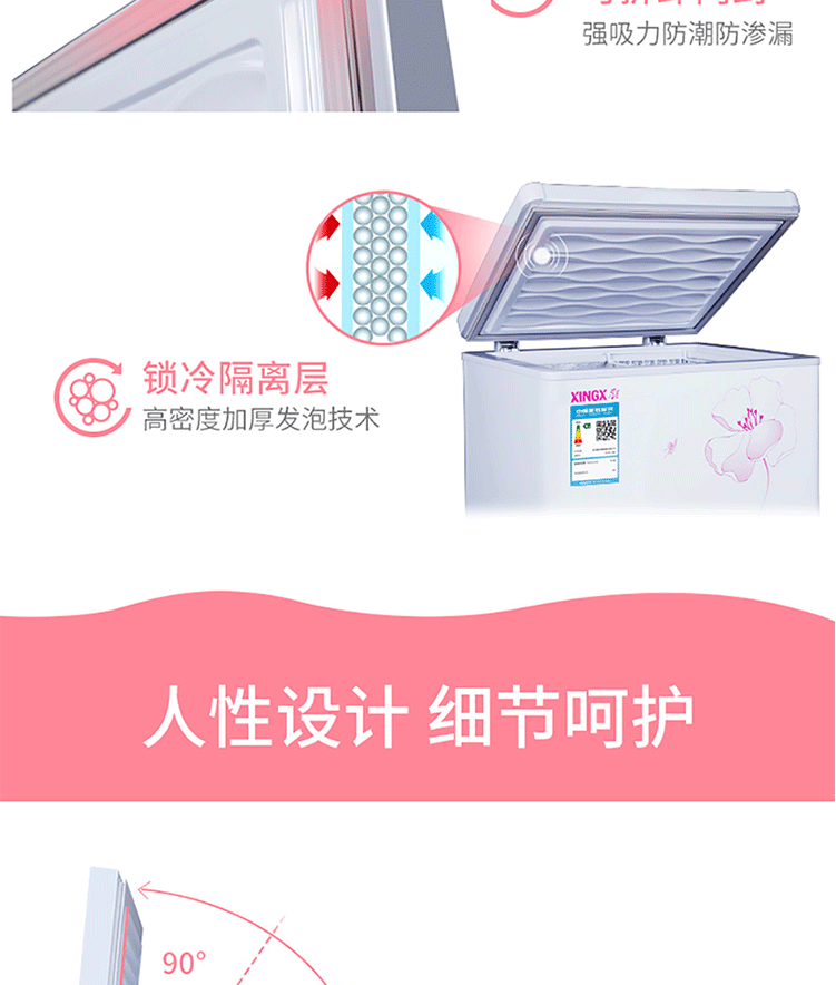 Tủ đông lạnh gia dụng XINGX / Star BD / BC-106E Tủ lạnh nhỏ nhỏ Tủ lạnh nhỏ tiết kiệm năng lượng Tủ nhiệt độ đơn - Tủ đông tủ bảo ôn đứng