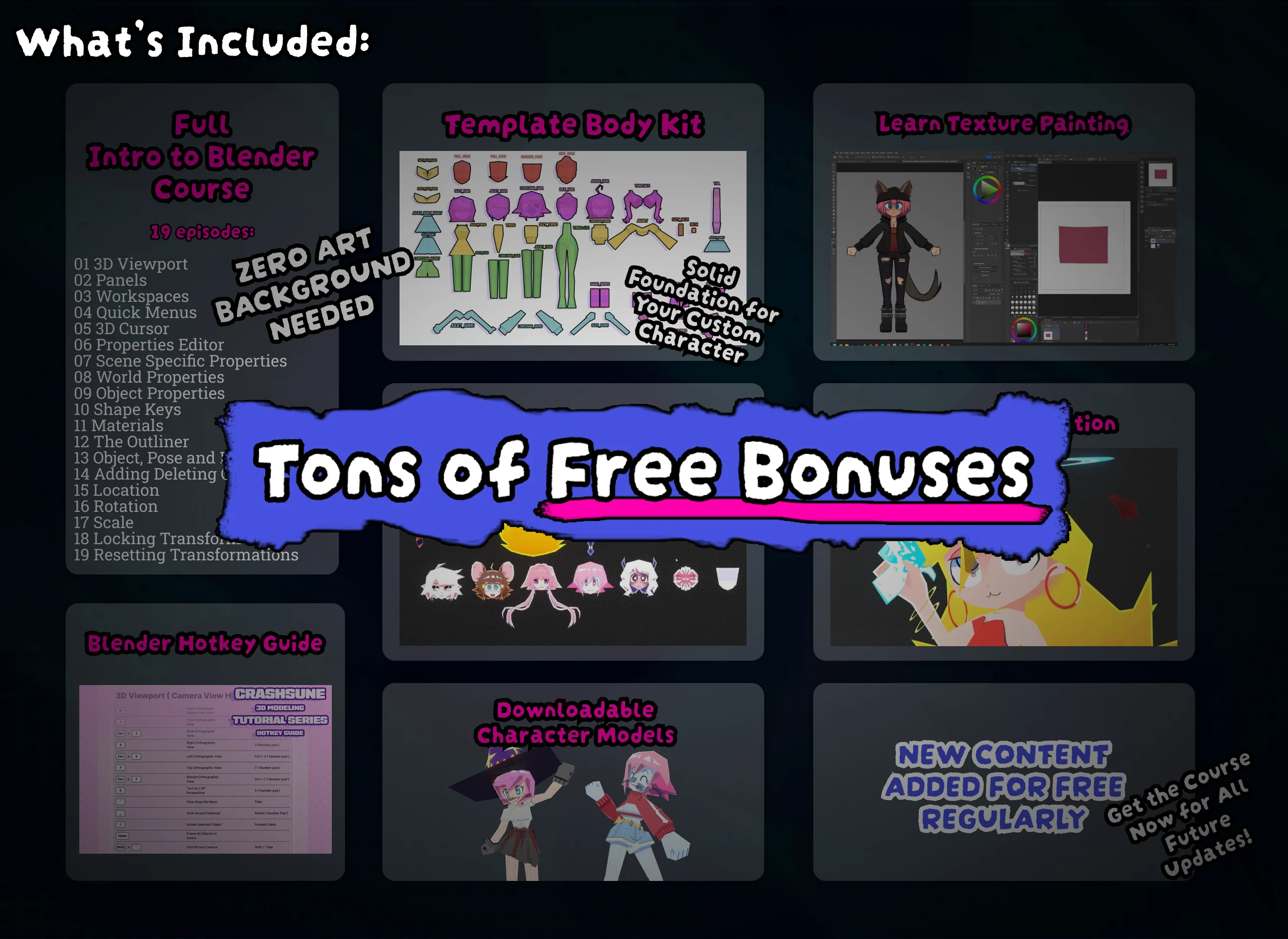 中英文字幕-Blender零基础低多边形角色建模绑定动画完整课程 Create Animated Low Poly Characters – Even If You’ve Never Opened Blender Frame 70.webp