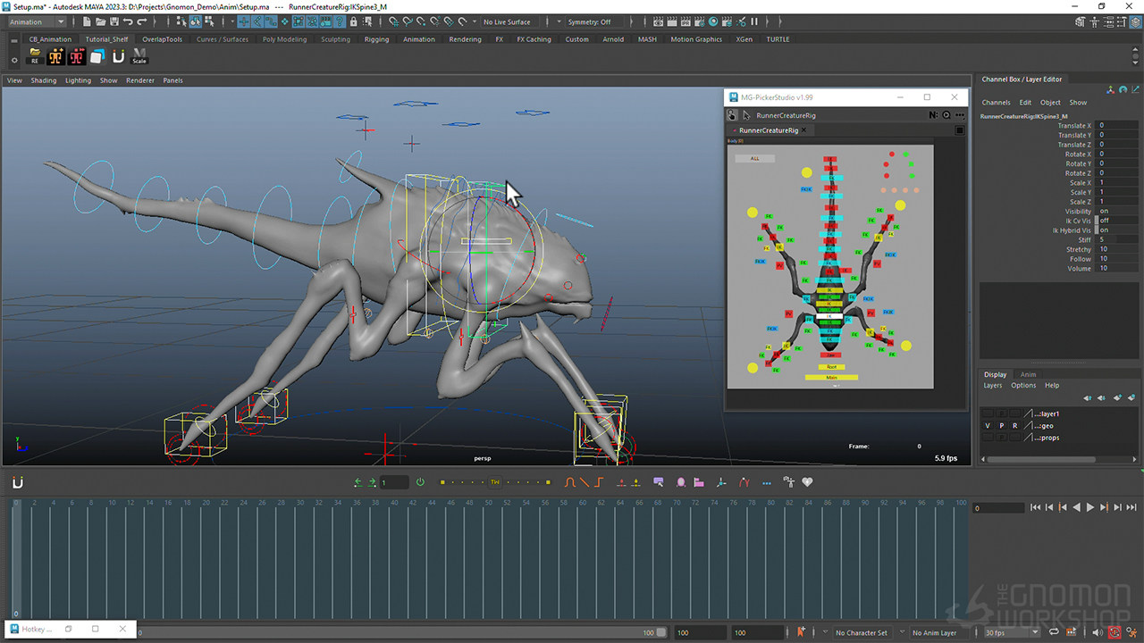 中英文字幕-Maya游戏生物动作绑定动画课程 The Gnomon Workshop – Creature Animation for Games CBR01-1.jpg