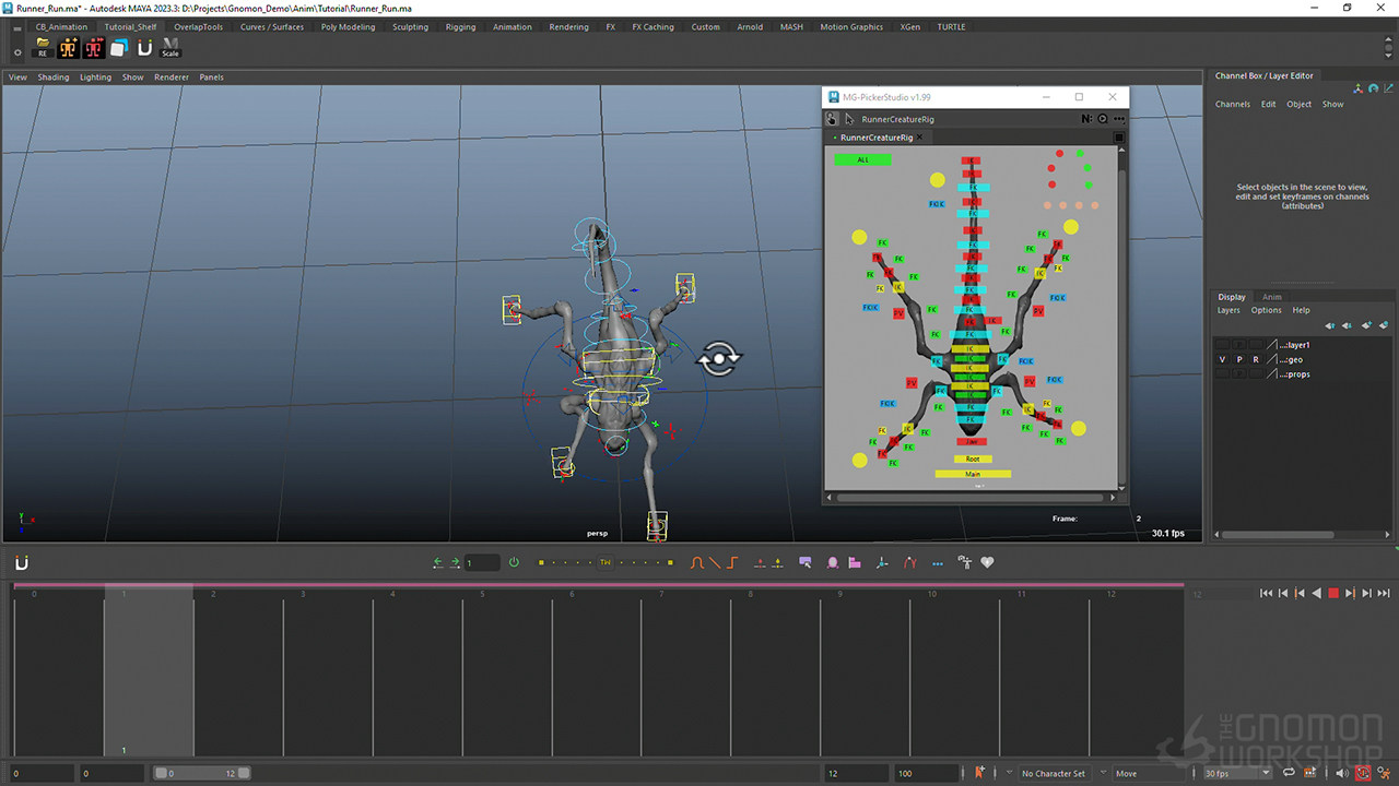 中英文字幕-Maya游戏生物动作绑定动画课程 The Gnomon Workshop – Creature Animation for Games CBR01-4.jpg