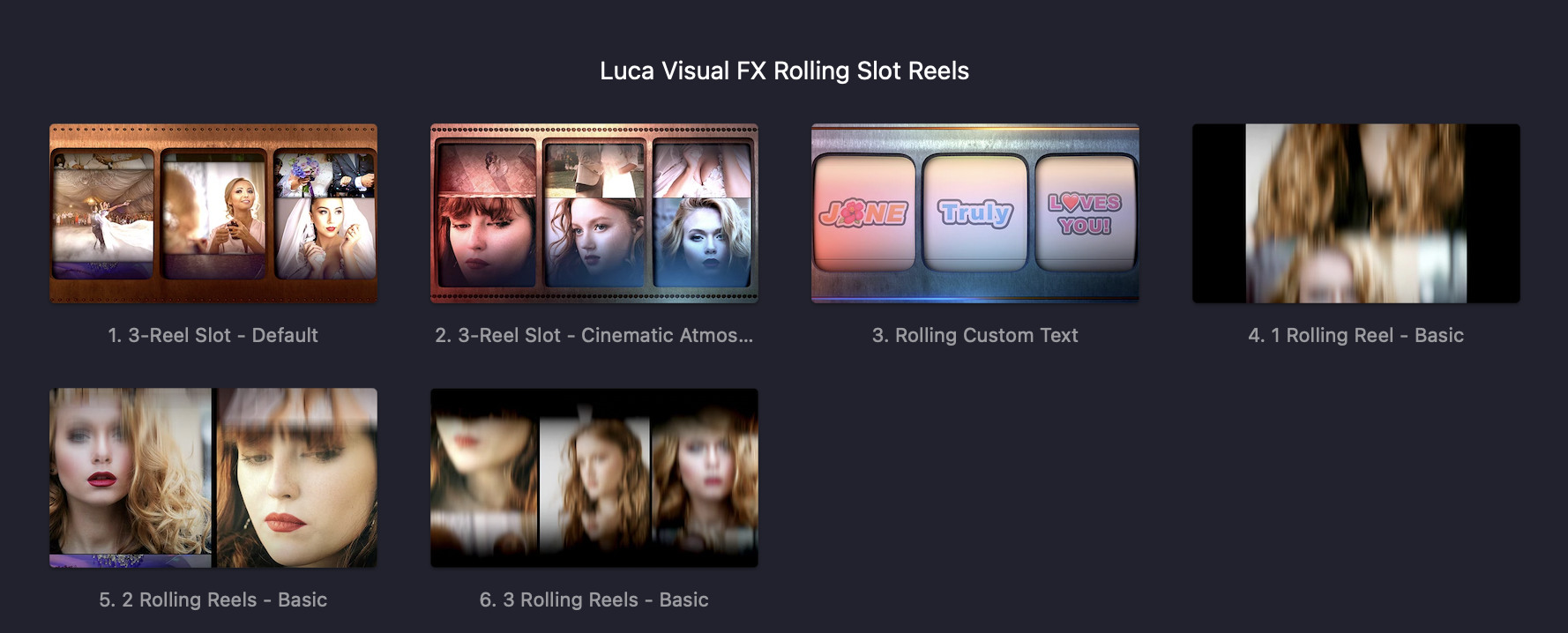 中英双语-FCPX插件|老虎机滚轴动画视频模板 Rolling Slot Reels