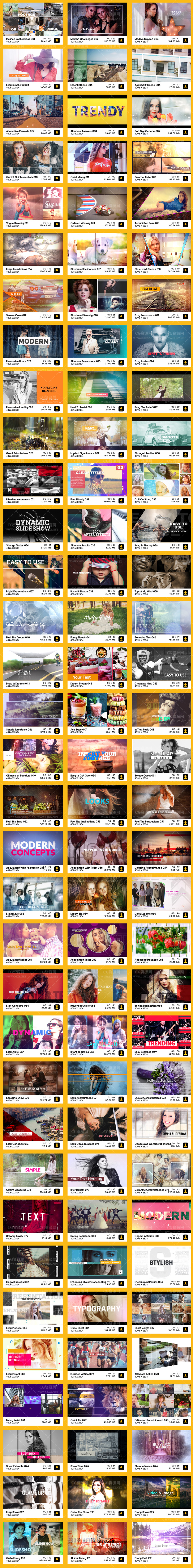 AE模板|102个现代时尚幻灯片动画 BBV07 Modern Slideshows AE模板|102个现代时尚幻灯片动画 BBV07 Modern Slideshows