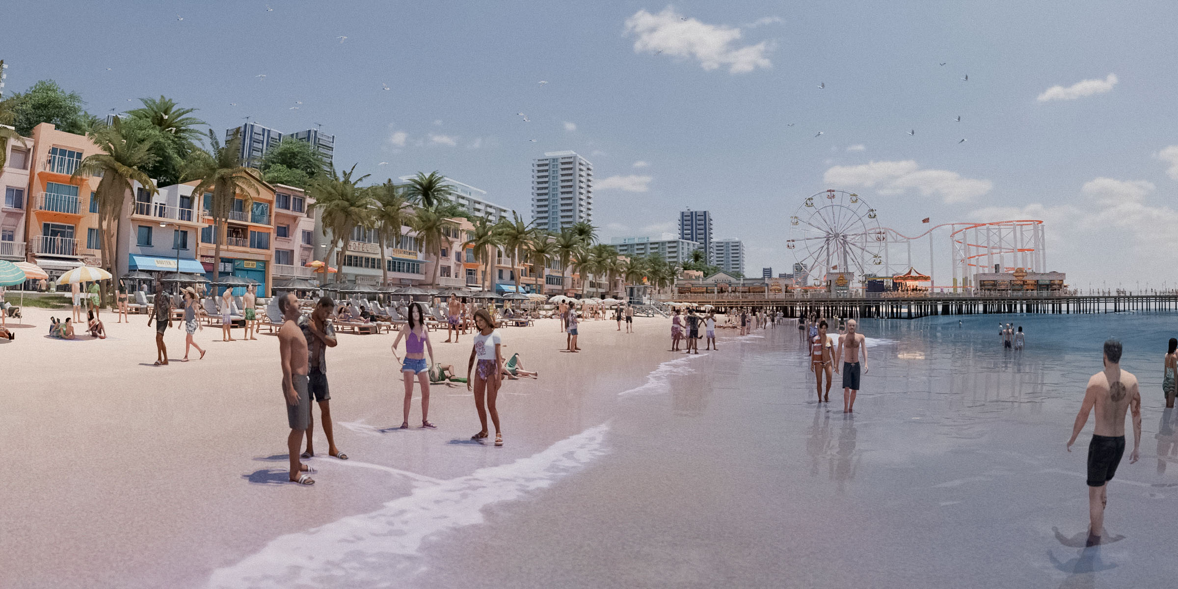 Blender夏日海滩场景人物角色3D模型资产预设 Summer Pack – People Set carrousel3.jpg