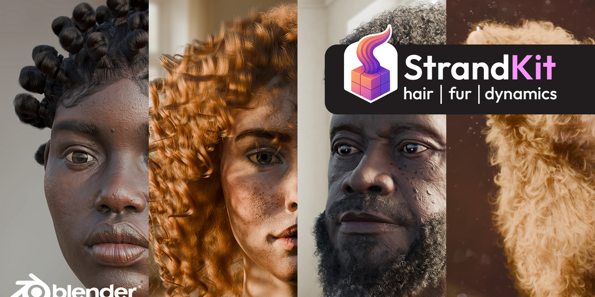 Blender头发毛发制作生成物理模拟系统资产预设库(含中英文字幕教程) Strandkit The Hair, Fur & Dynamics Library V1.5.1 image_processing20250614-2-zi78eu.jpg