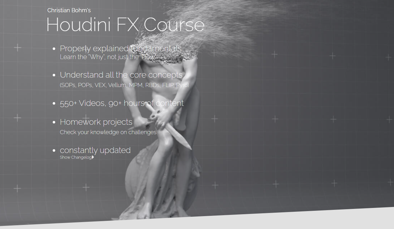 中英文字幕-Houdini系统化全面掌握核心概念新手入门特效基础教程 Houdini FX Course – Christian Bohm [Full Site]