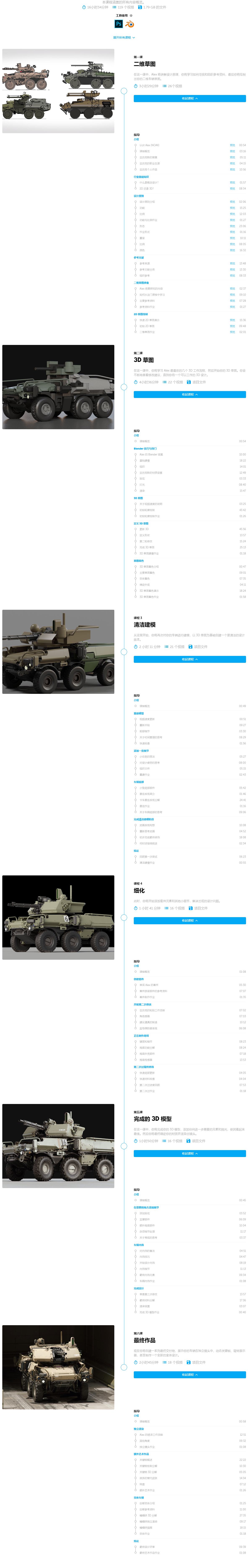 中英文字幕-Blender/PS装甲炮车设计建模贴图渲染教程 Learn Squared – Advanced Vehicle Design 中英文字幕-Blender/PS装甲炮车设计建模贴图渲染教程 Learn Squared – Advanced Vehicle Design