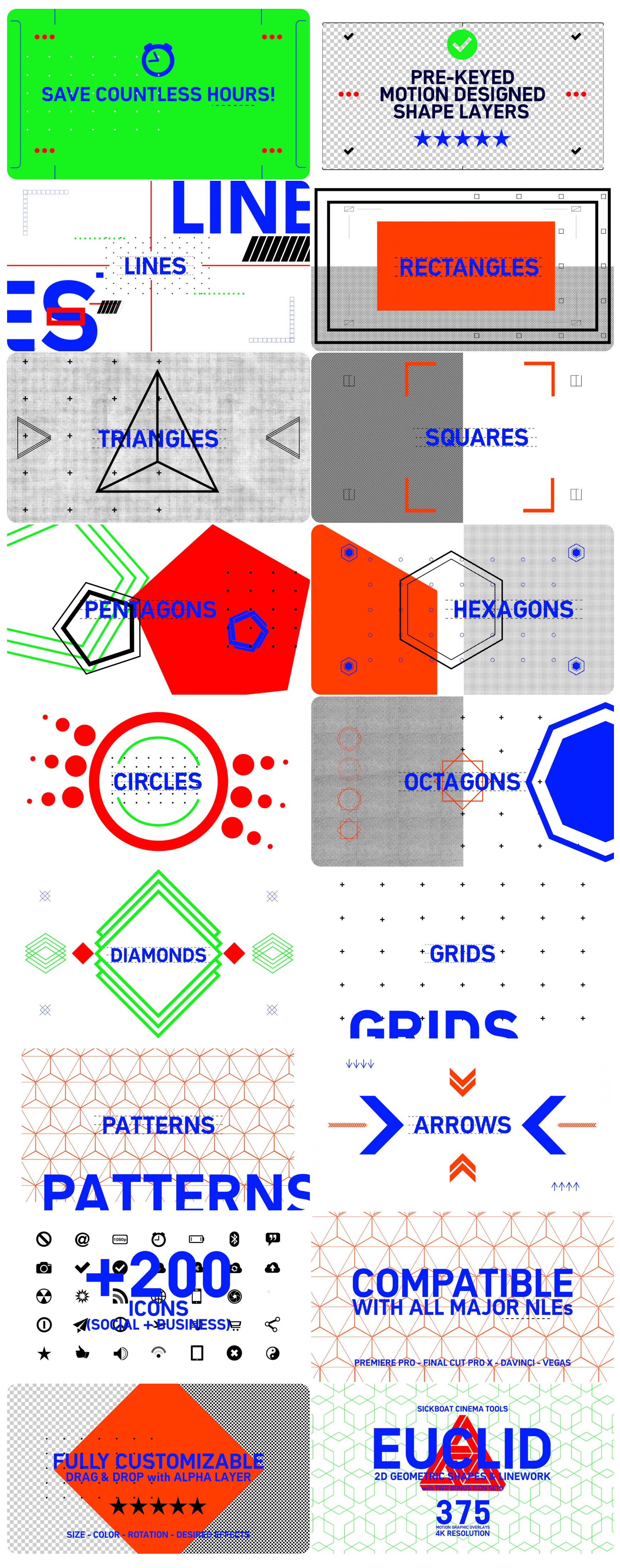 4K二维几何图形动画素材包 Sickboat – Euclid 2D Geometric Shape Animations 4K二维几何图形动画素材包 Sickboat – Euclid 2D Geometric Shape Animations