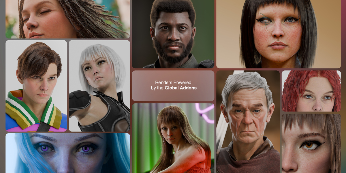 Blender角色发型头发资产插件 Globalhair V1.0.0 – For Any Character – Hair Library image_processing20251113-2-wqbp2o.jpg