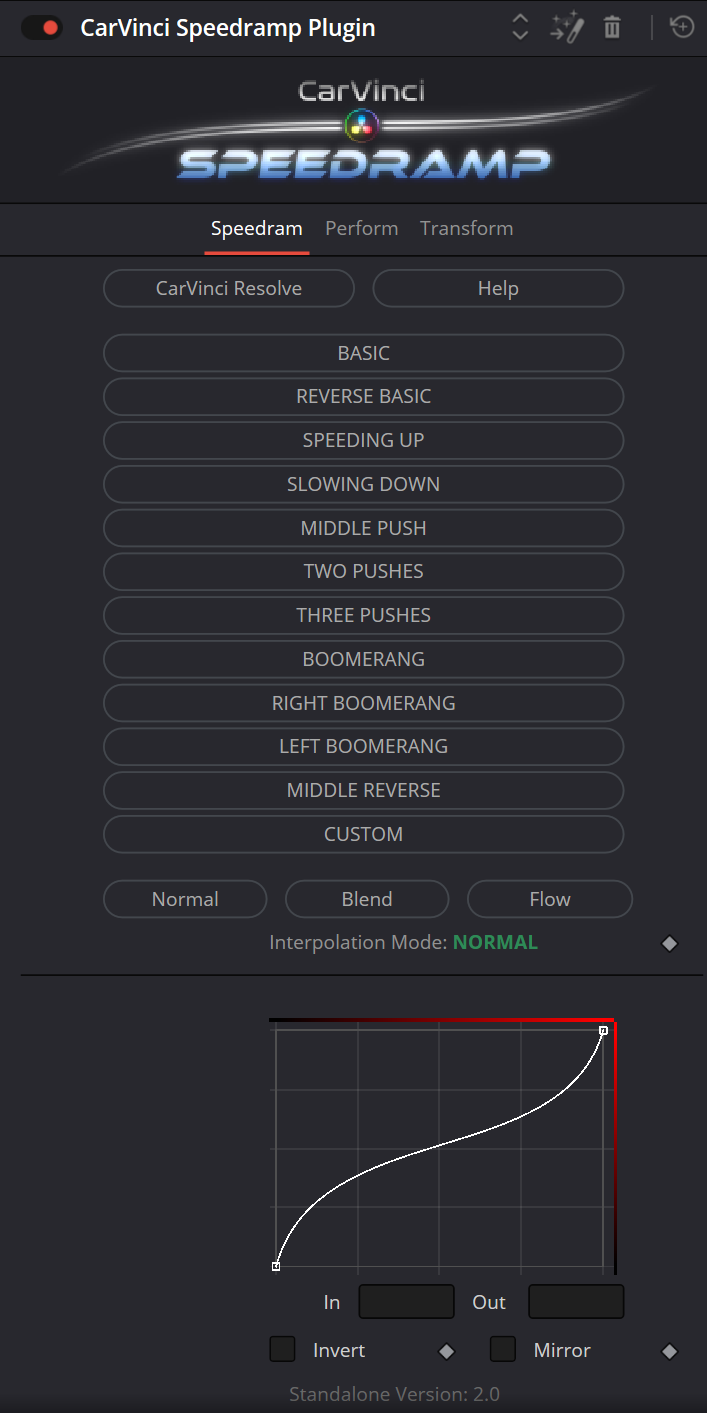 达芬奇视频速度曲线变化效果插件 CarVinci Speedramping Plugin V1