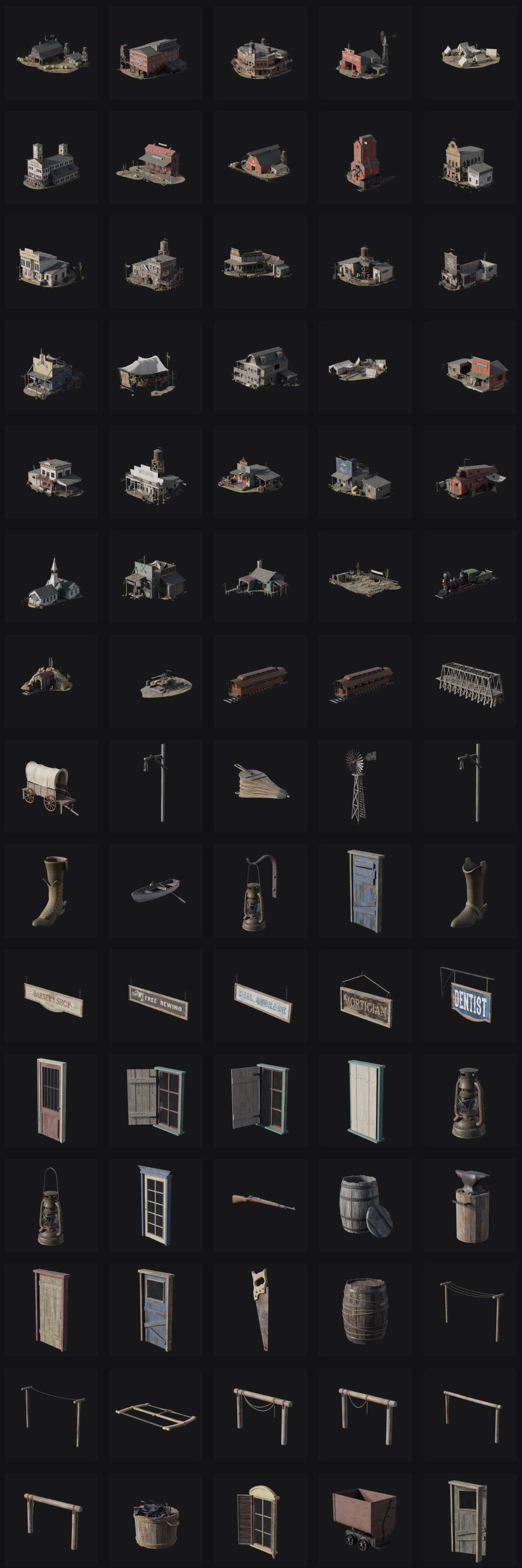 中世纪西部仓库复古破旧木屋房屋建筑3D模型 Kitbash3D – Outlaw (C4D/FBX/OBJ/Blender/3DS MAX/Maya/Houdini/Unity/UE格式) QQ截图20251028150139_01.jpg