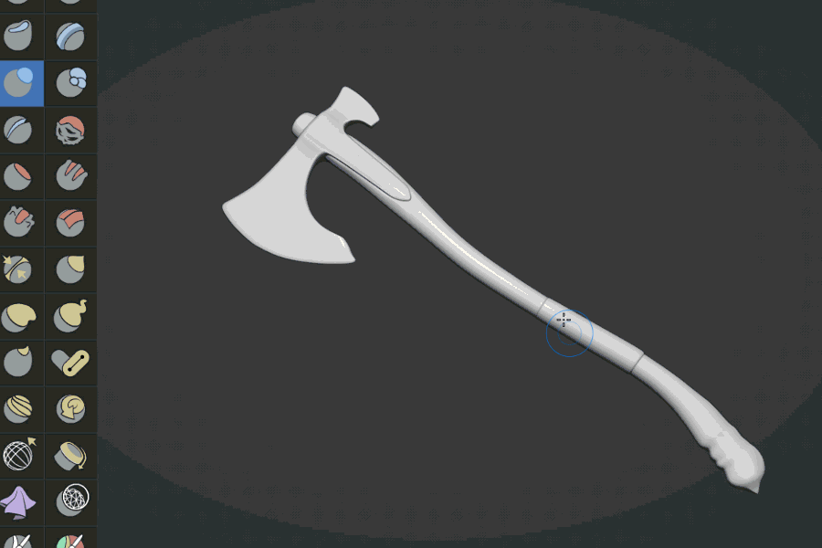 Blender高质量皮肤岩石木材雕刻笔刷资产预设 Sculptors Toolbox – Ultimate Brushes | Ultimate Collection Wood_02.gif