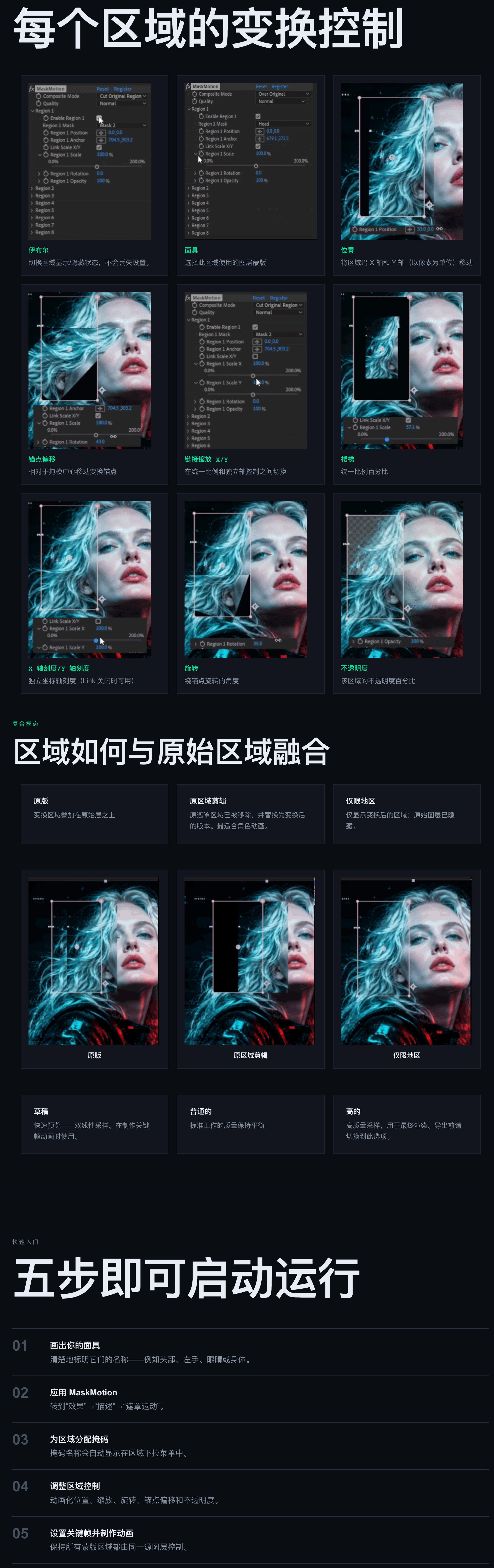 AE遮罩区域独立动画插件 MaskMotion v1.0.0 Win/Mac