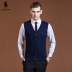 Paul cổ điển của nam giới thời trang đan cardigan mùa xuân và mùa thu kinh doanh mới giản dị len áo len vest vest Dệt kim Vest