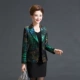 Áo khoác mới mùa thu và mùa đông cho phụ nữ trung niên và áo khoác nữ trung niên trang trí cơ thể dài tay ngắn phù hợp với ngắn - Business Suit